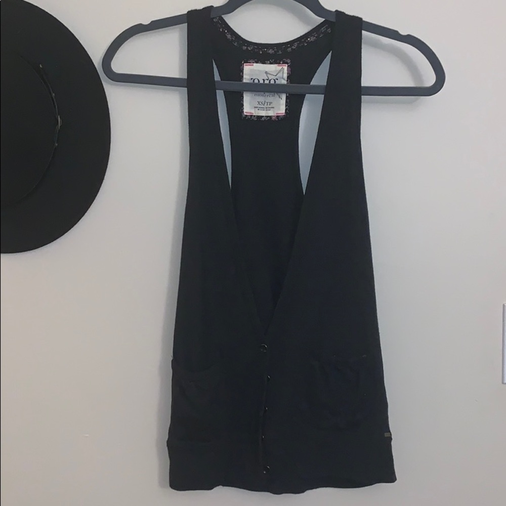 Super soft dark gray Garage vest